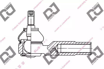 Наконечник поперечной рулевой тяги DJ PARTS DE1203